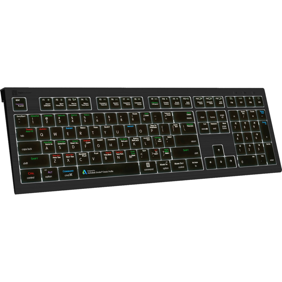 

LogicKeyboard ASTRA 2 Series Mac Wired Backlit Keyboard for Autodesk Smoke, US