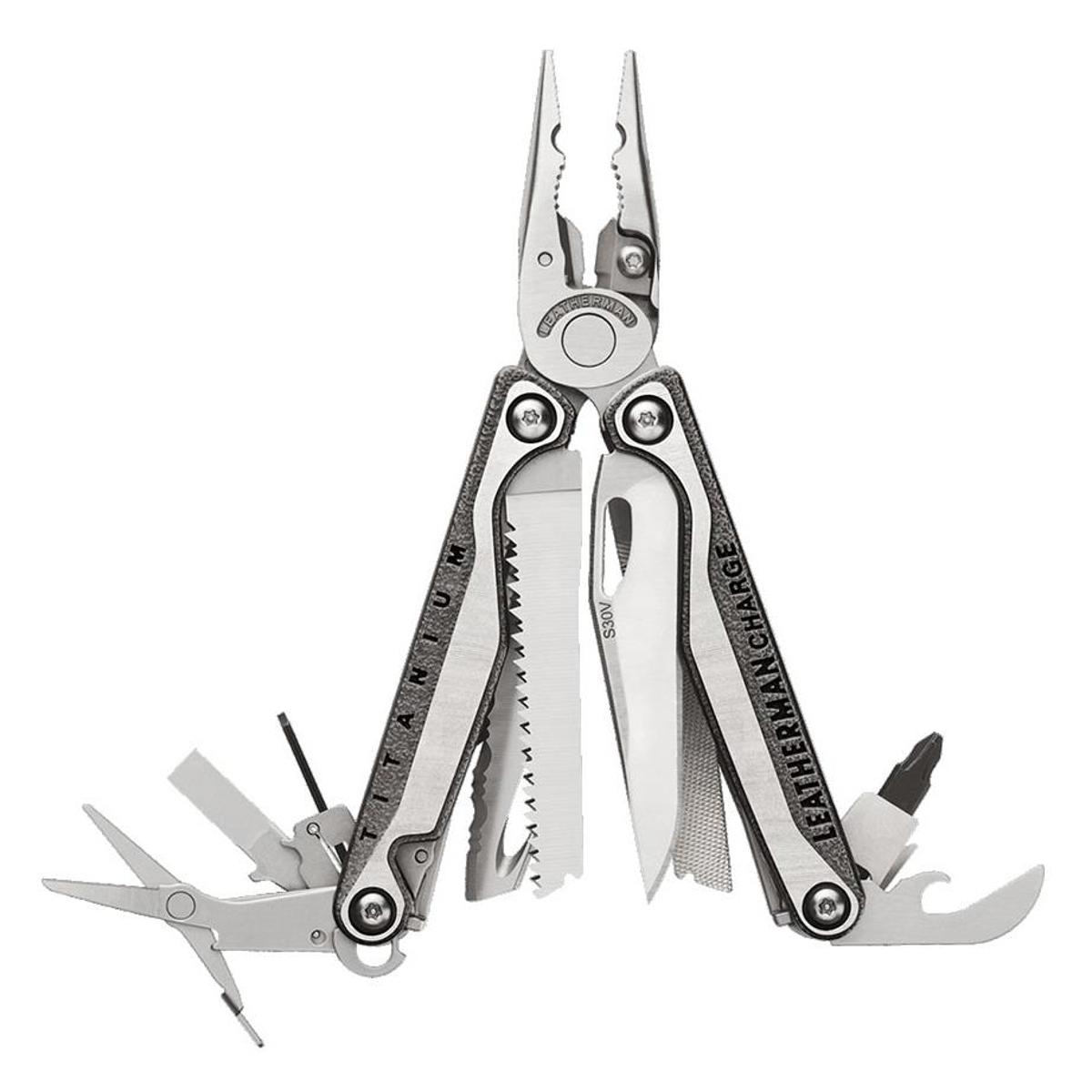 

Leatherman Charge Plus TTi Multi-Tool, Black Nylon Sheath, Stainless, 19 Tools