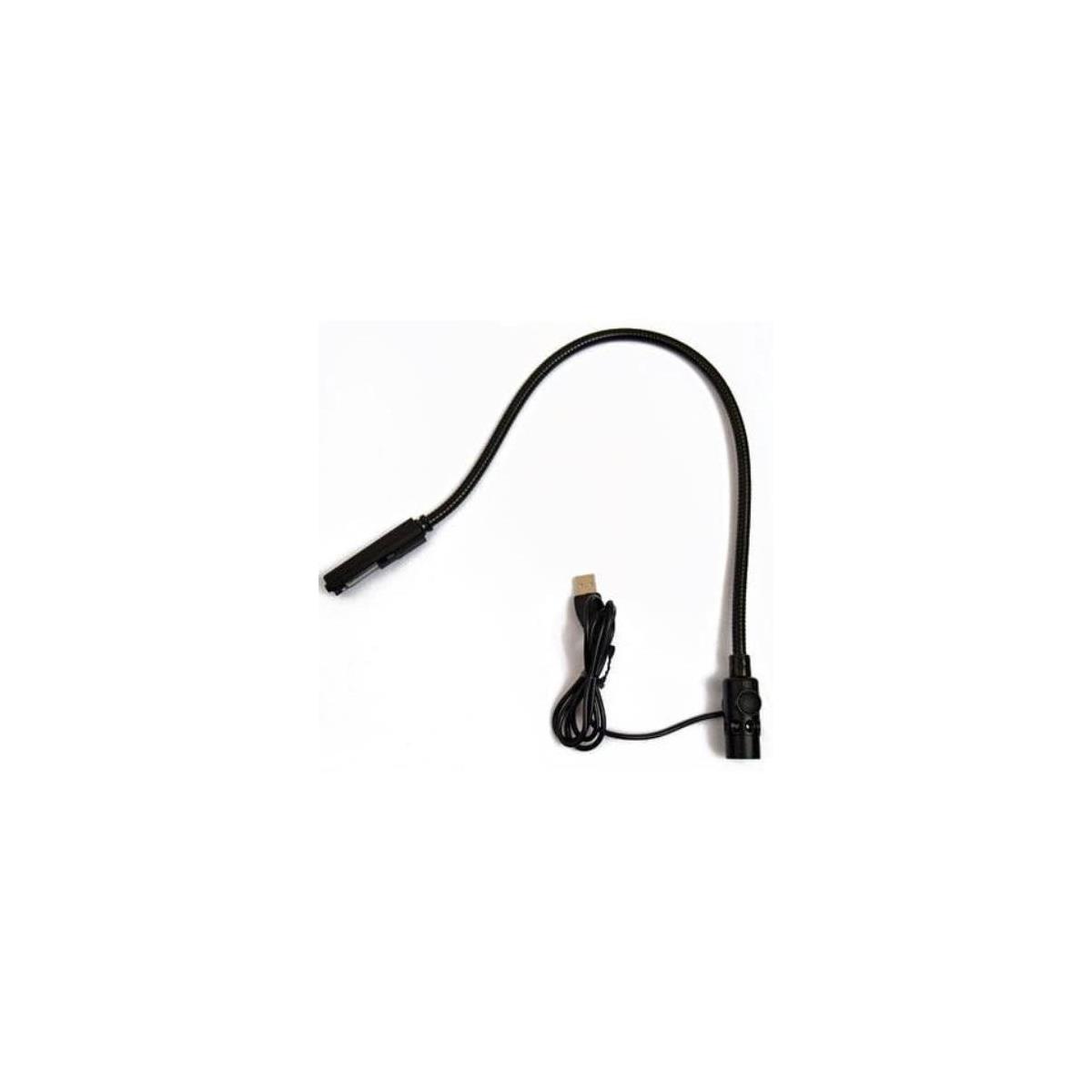 Image of Littlite LED-NA-USB Series 12&quot; LED Gooseneck Light with Right Angle Connector