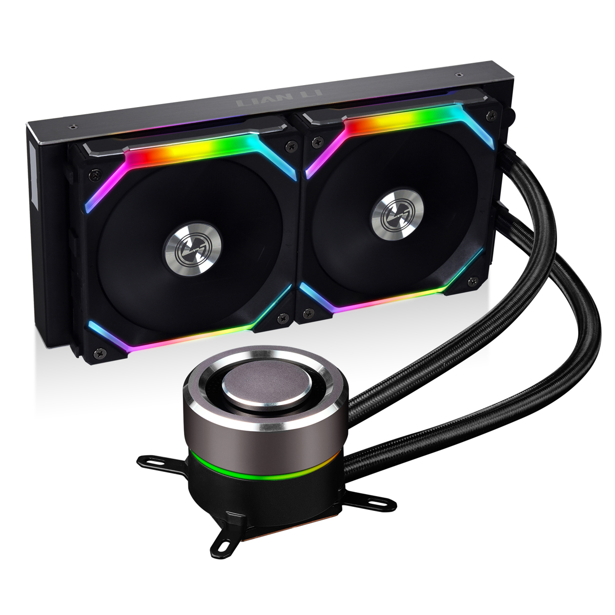 

Lian-Li Galahad 240mm UNI FAN SL Edition All-in-One ARGB CPU Liquid Cooler,Black