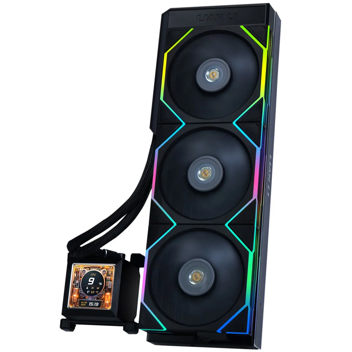 

Lian-Li HydroShift LCD 360TL 360mm AIO ARGB CPU Liquid Cooler - ARGB Light Strip Black