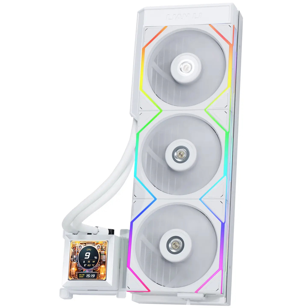 

Lian-Li HydroShift LCD 360TL 360mm AIO ARGB CPU Liquid Cooler - ARGB Light Strip White