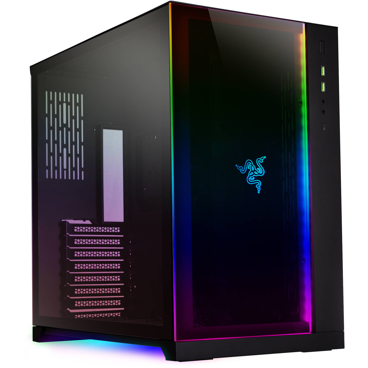 

Lian-Li PC-O11 Dynamic Razer ATX Mid Tower Gaming Computer Case w/ Glass, Black