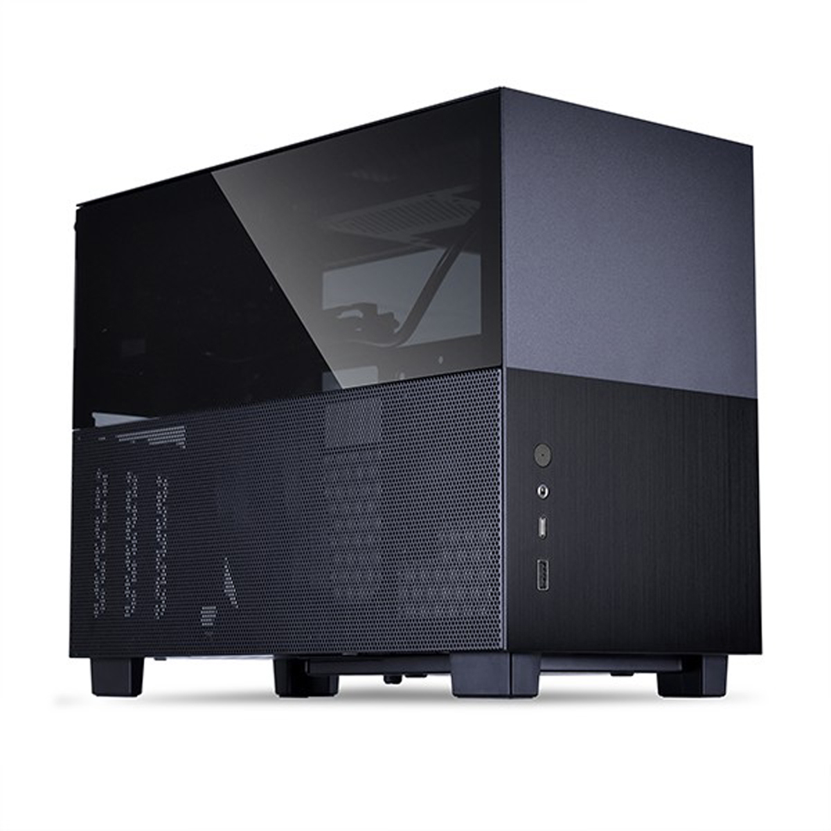 

Lian-Li Q58 Aluminum Mini-ITX Computer Case with PCIe 3.0 Riser Card, Black