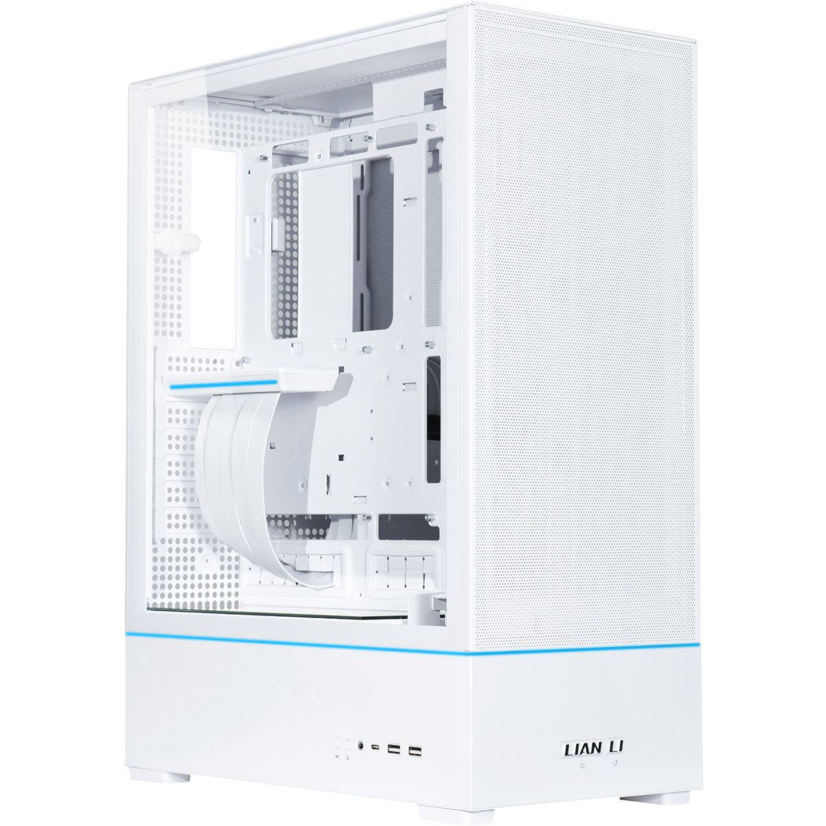 

Lian-Li SUP01 RGB Tempered Glass ATX Small Tower Computer Case, White