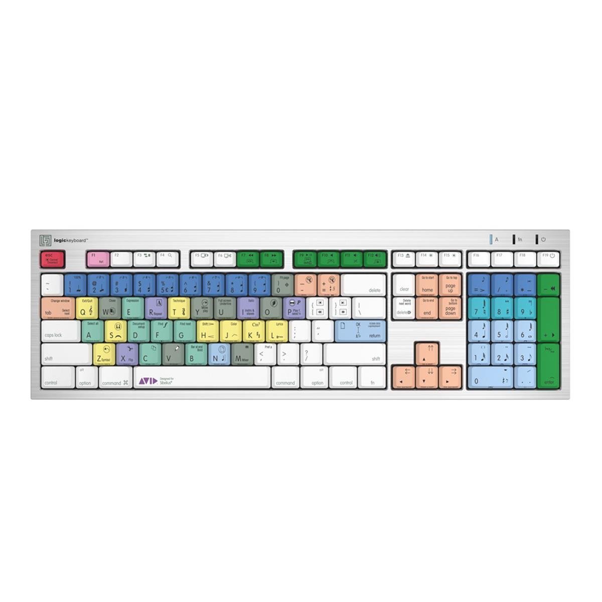 LogicKeyboard Avid Sibelius Mac ALBA Keyboard, US-English -  LKB-SIB-CWMU-US