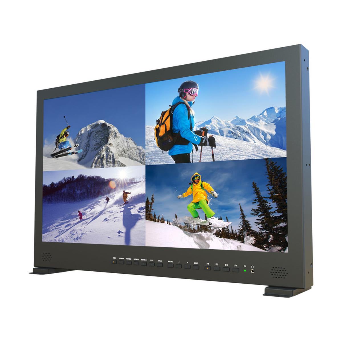 Lilliput BM230-4KS 23.8" IPS Carry-On 4K Broadcast LED Monitor, Gold Mount -  BM230-4KS-ABBP