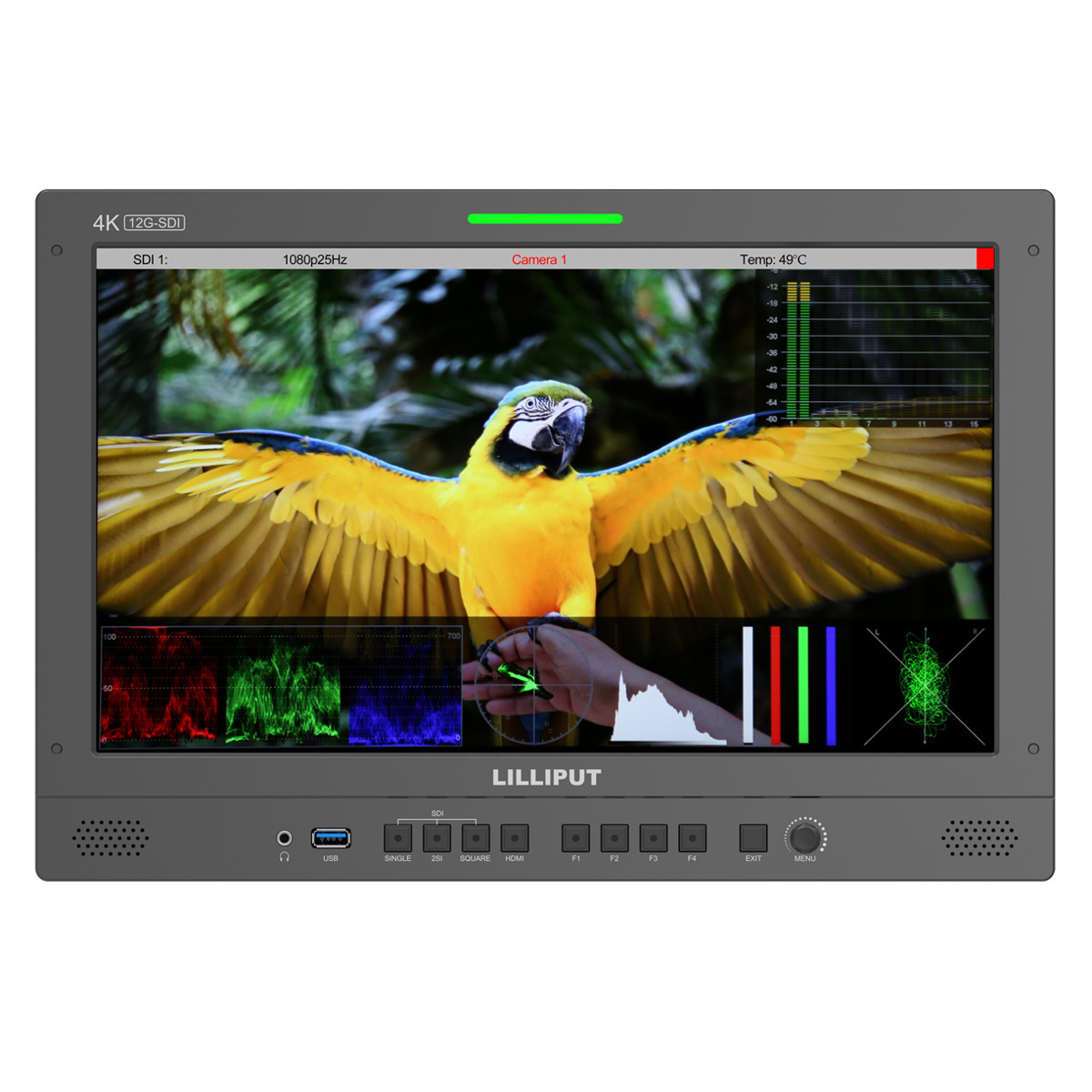 

Lilliput Q15 15.6" 16:9 4K UHD 12G-SDI/HDMI 2.0 Broadcast Studio Monitor