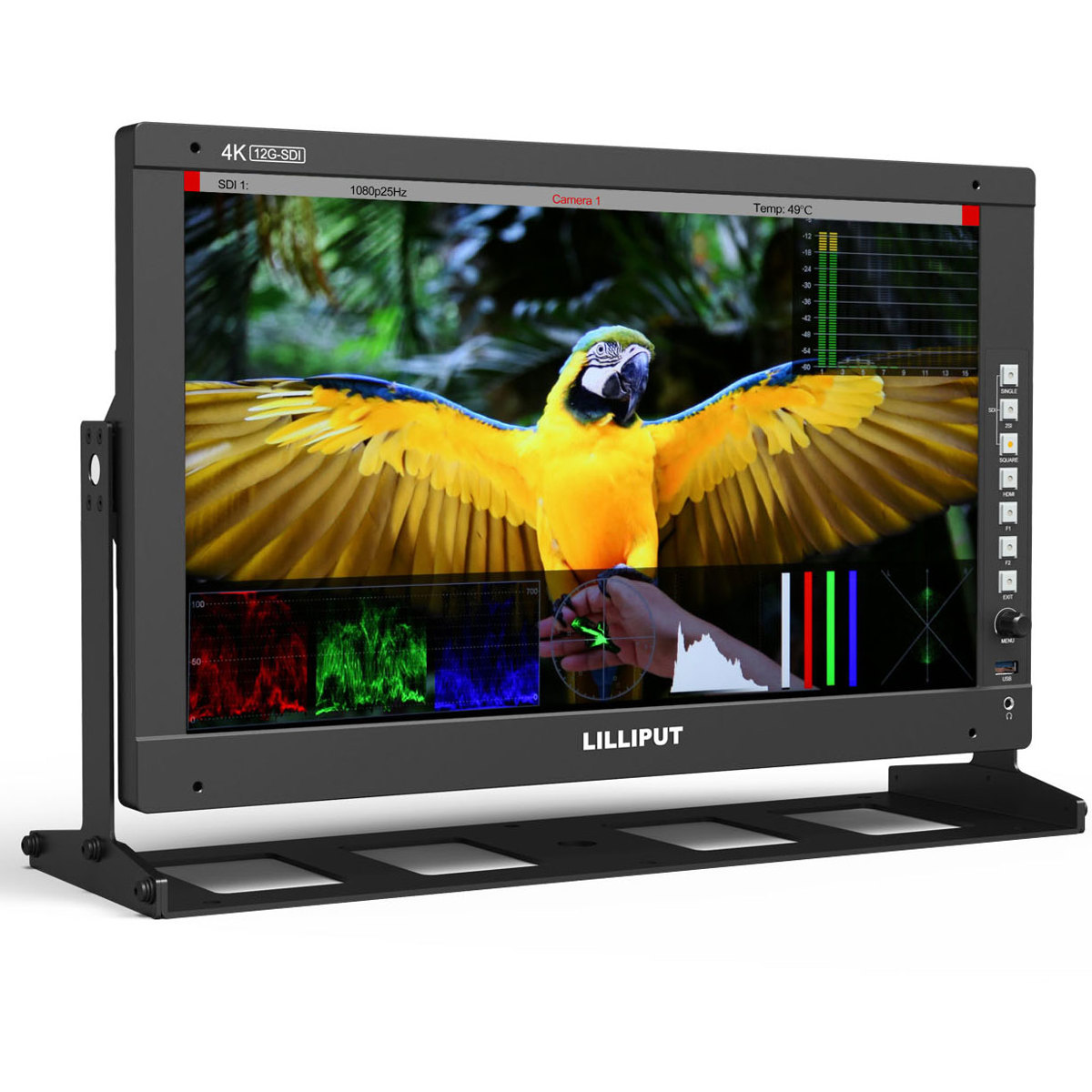 

Lilliput Q17 17.3" FHD 16:9 12G-SFP 12G-SDI Broadcast Monitor, Built-in Speakers