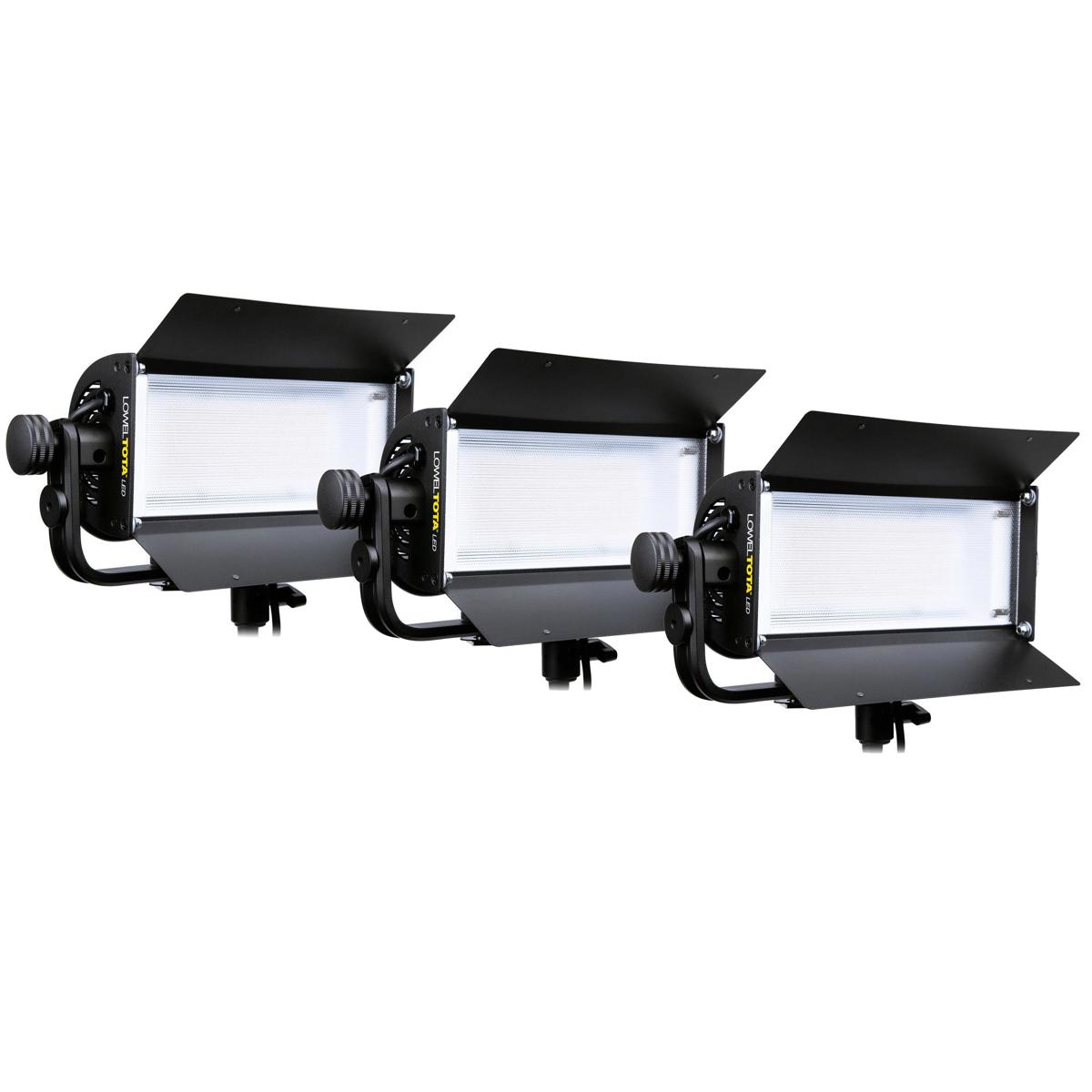 

Lowel Tota 3-Light Kit, Includes 3x Tota Light with Screen & Power Cords