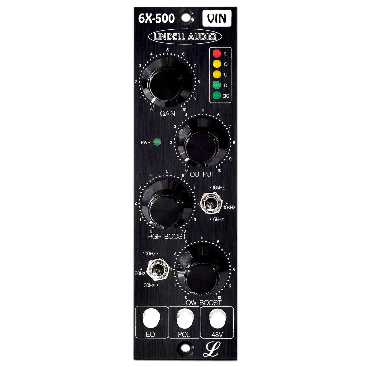 Image of Lindell Audio 6X-500VIN 1 Channel Transformer Coupled Microphone Preamplifier