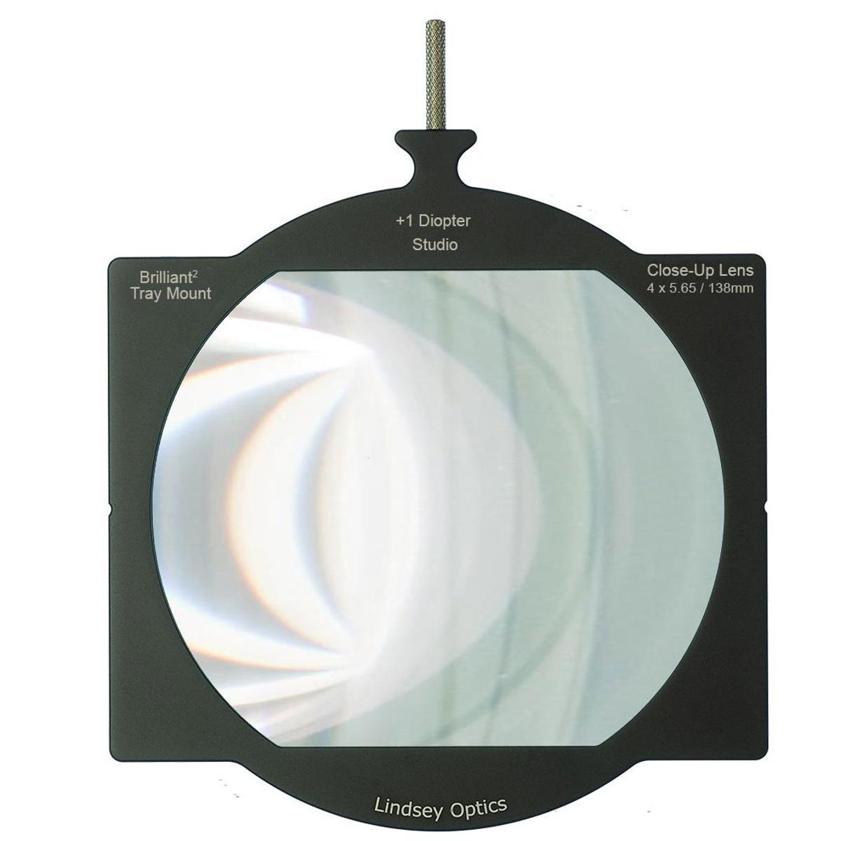 

Lindsey Optics 4x5.65" Brilliant2 Tray Mount Studio +1 Diopter Close-Up Lens