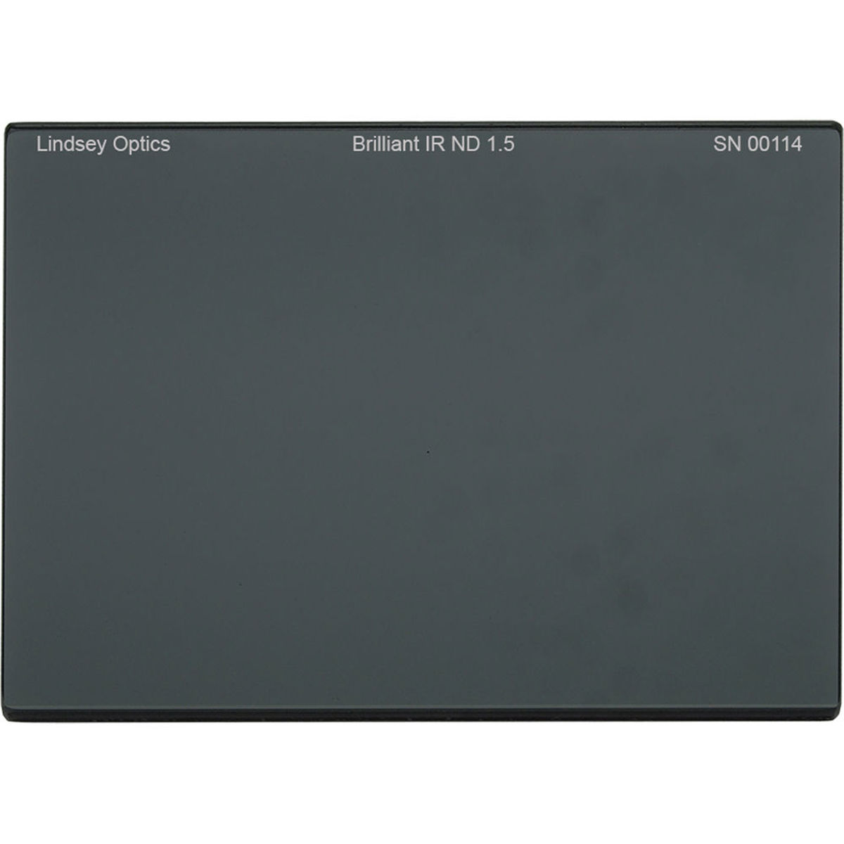 

Lindsey Optics 4x5.65" Brilliant FS IR 1.5 ND Filter, 5 Stop, 3.13% Transmission