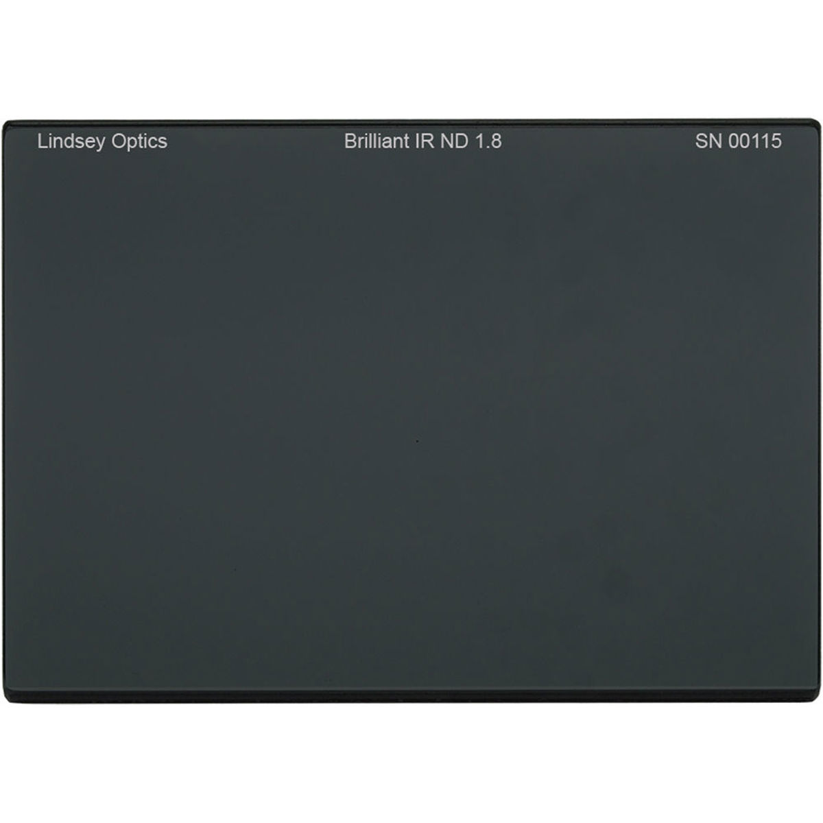 

Lindsey Optics 4x5.65" Brilliant FS IR 1.8 ND Filter, 6 Stop, 1.6% Transmission