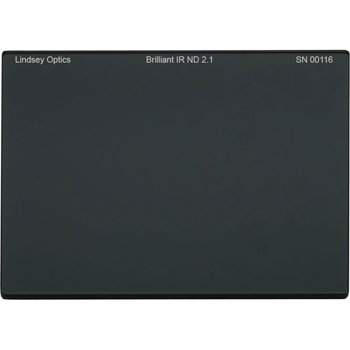 

Lindsey Optics 4x5.65" Brilliant FS IR 2.1 ND Filter, 7 Stop, 0.78% Transmission