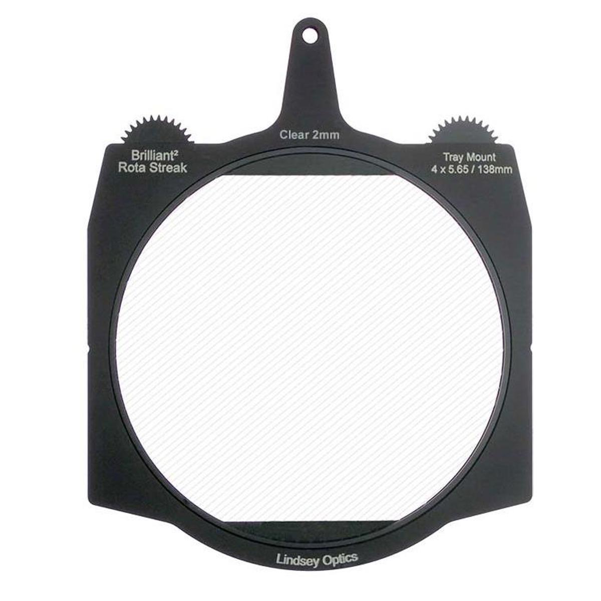 

Lindsey Optics 4x5.65" Brilliant2 Rota-Streak Filter, 2mm Lens Spacing, Clear