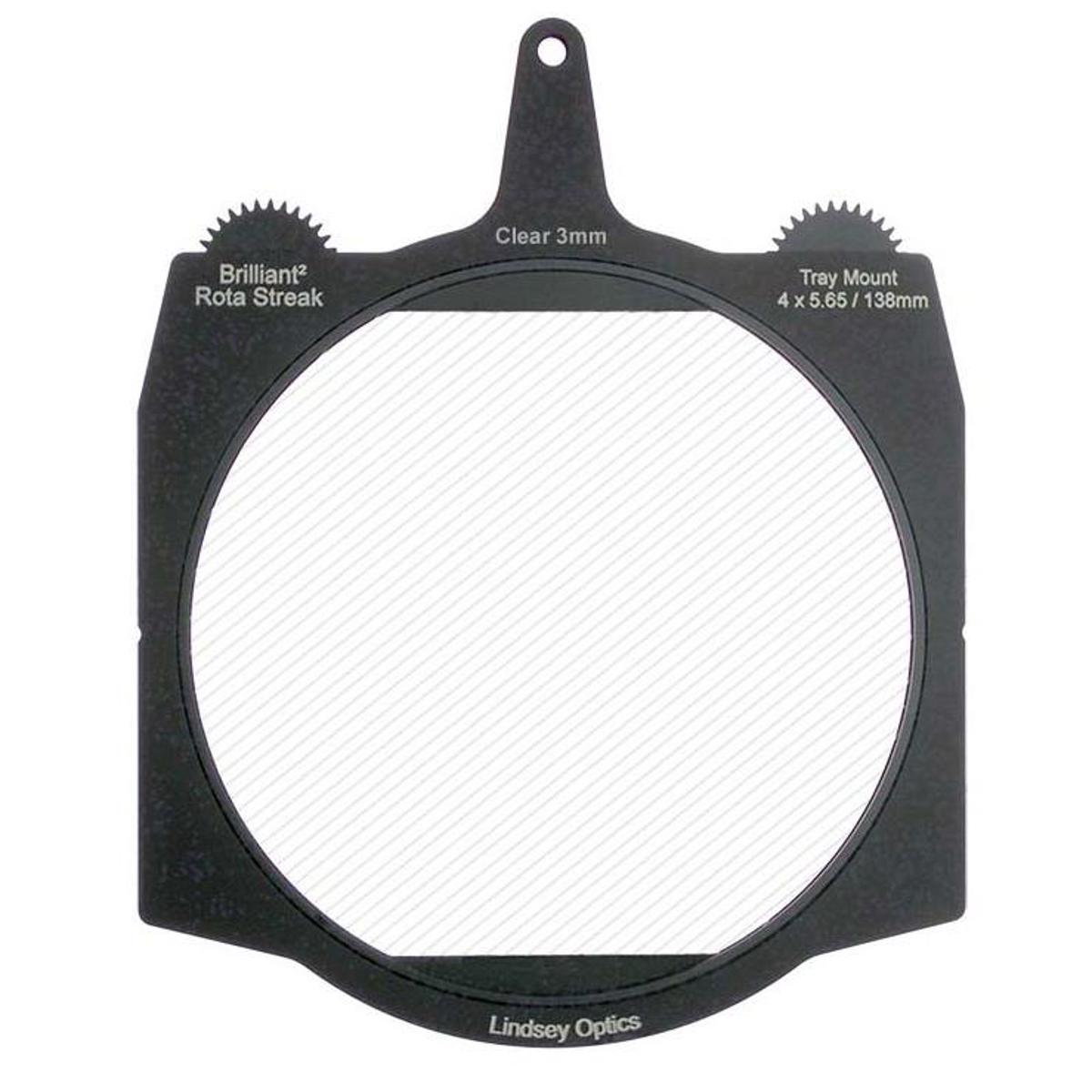 

Lindsey Optics 4x5.65" Brilliant2 Rota-Streak Filter, 3mm Lens Spacing, Clear