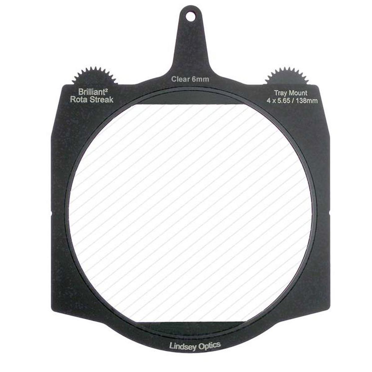 

Lindsey Optics 4x5.65" Brilliant2 Rota-Streak Filter, 6mm Lens Spacing, Clear