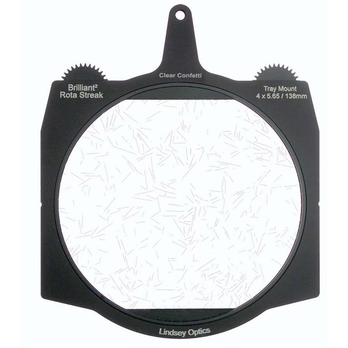 

Lindsey Optics 4x5.65" Brilliant2 Rota-Streak Filter, Confetti, Clear