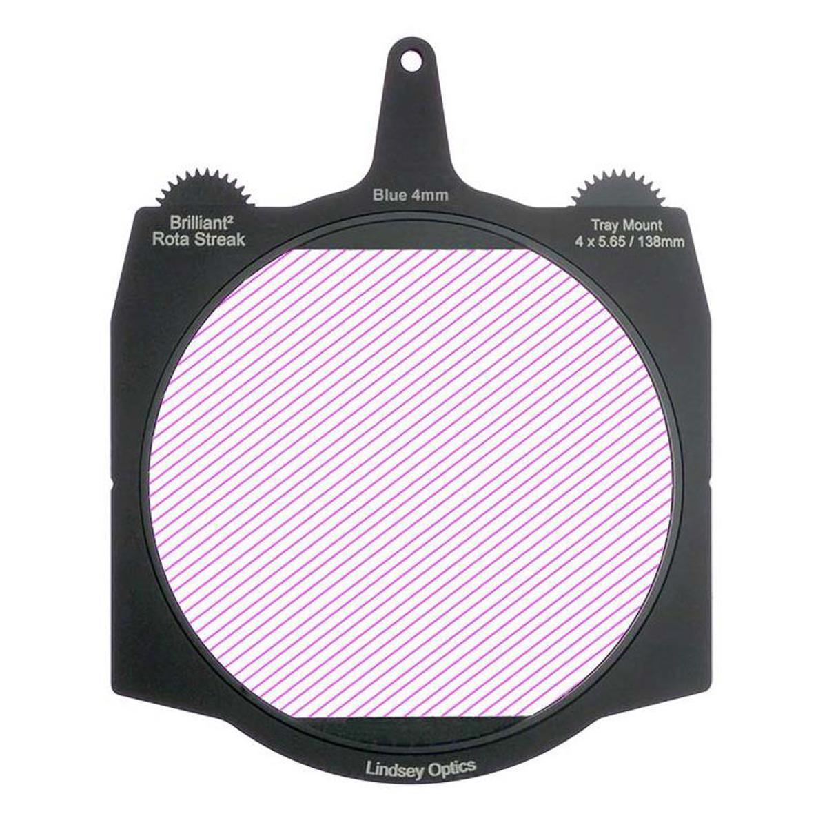 

Lindsey Optics 4x5.65" Brilliant2 Rota-Streak Filter, 4mm Lens Spacing, Pink