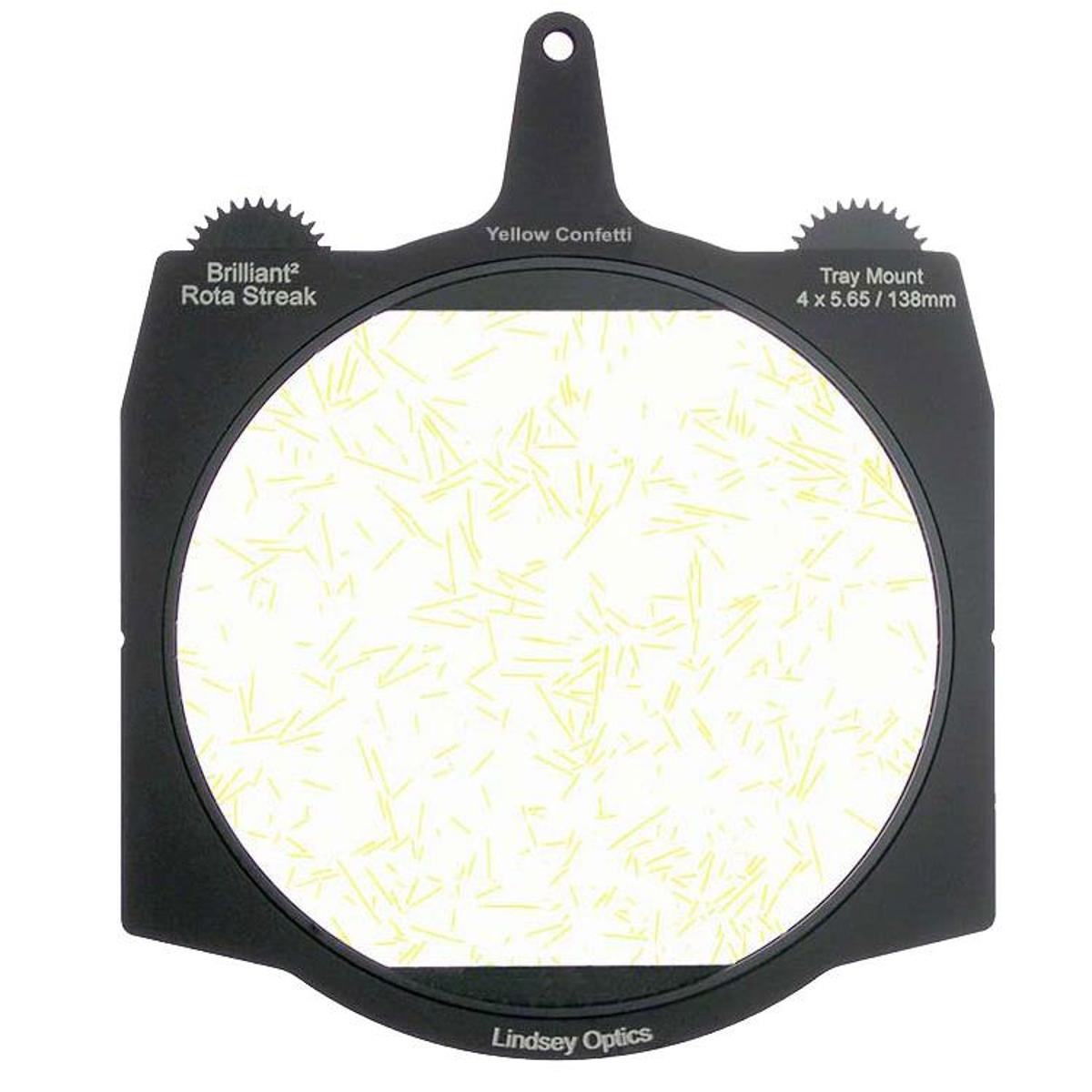 

Lindsey Optics 4x5.65" Brilliant2 Rota-Streak Filter, Confetti, Yellow