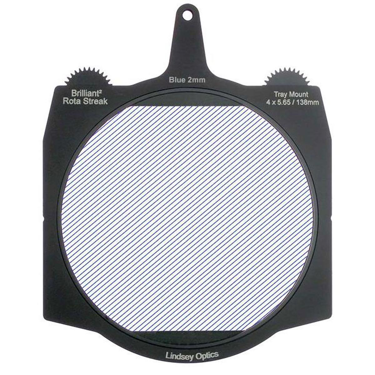 

Lindsey Optics 4x5.65" Brilliant2 Rota-Streak Filter, 2mm, Blue