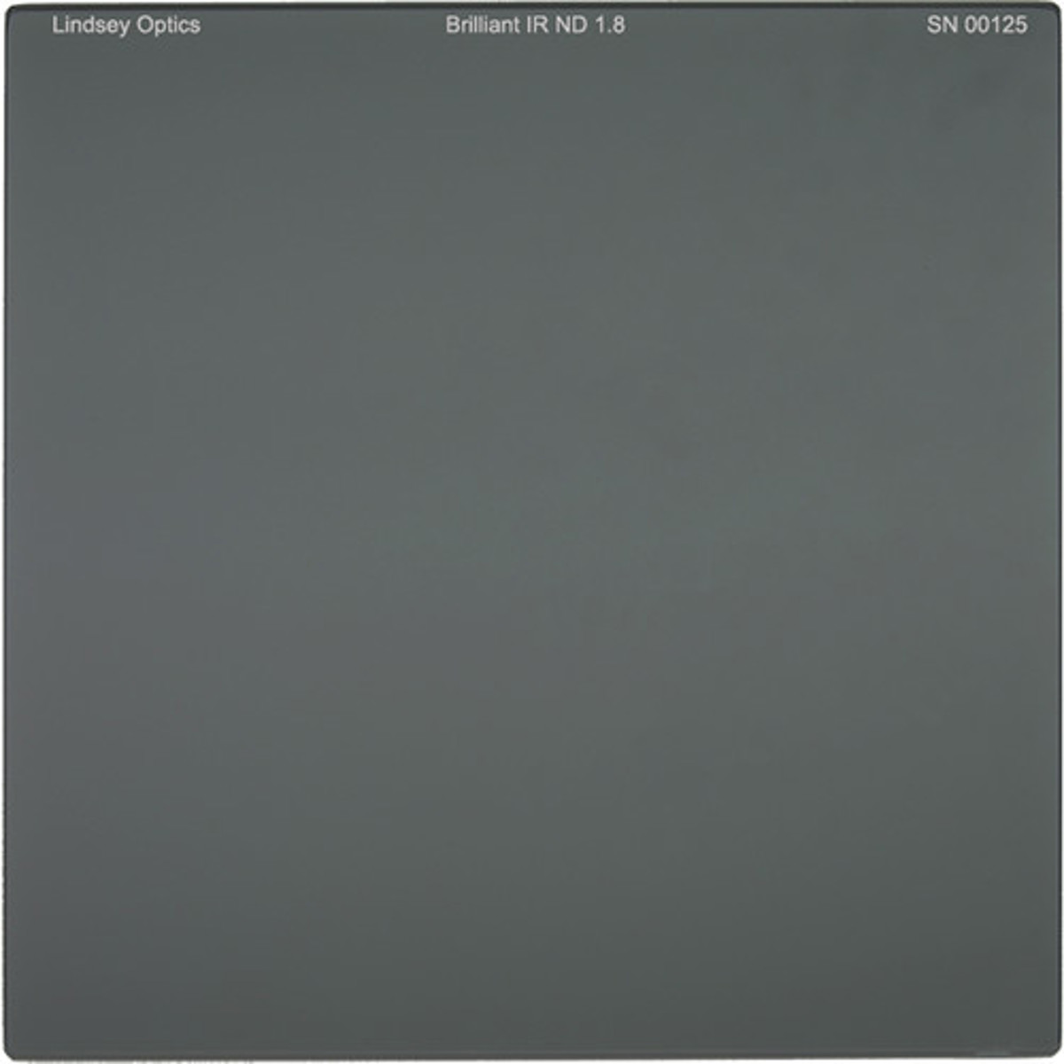 

Lindsey Optics Lisey Optics 6.6x6.6" Brilliant FS IR 1.8 ND Filter, 6 Stop, 1.8% Transmission