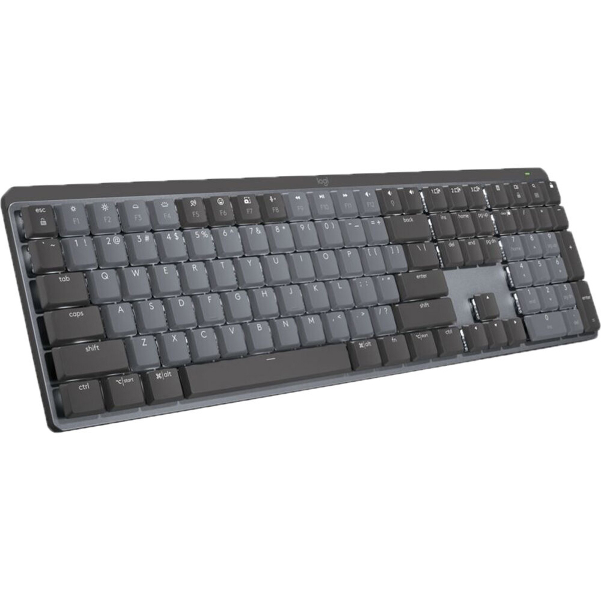

Logitech MX Mechanical Wireless Illuminated Keyboard, Tactile Quiet, Graphite