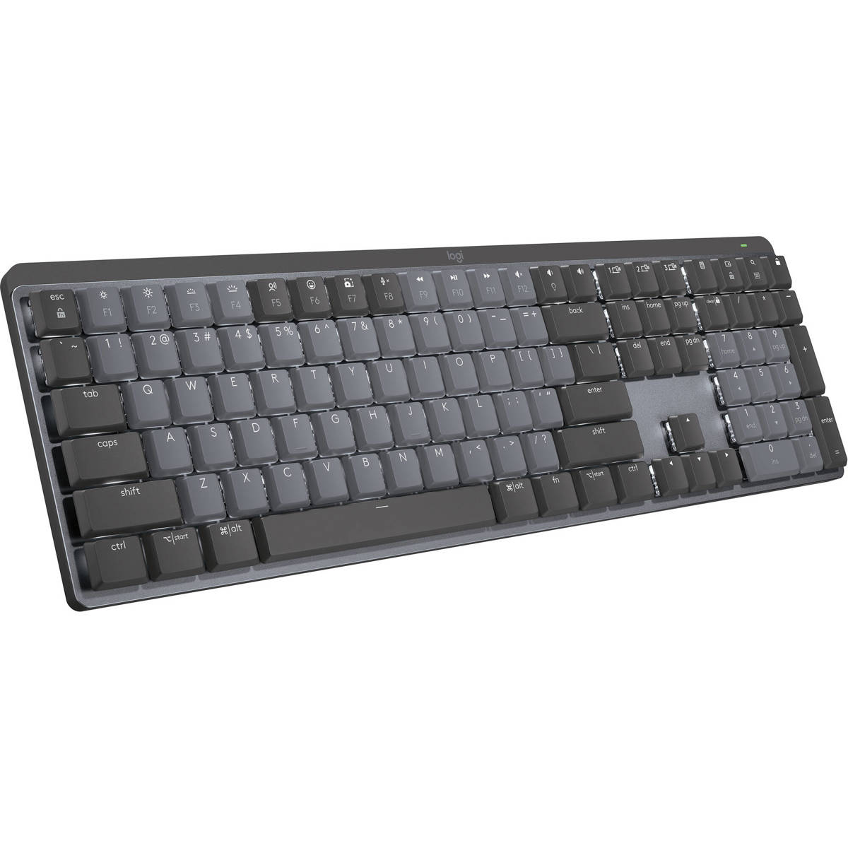 

Logitech MX Mechanical Wireless Illuminated Keyboard,Clicky Switches, Graphite