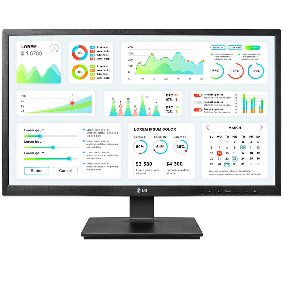 

LG 24CK550Z-BP 23.8" 16:9 Full HD IPS All-In-One Zero Client Monitor