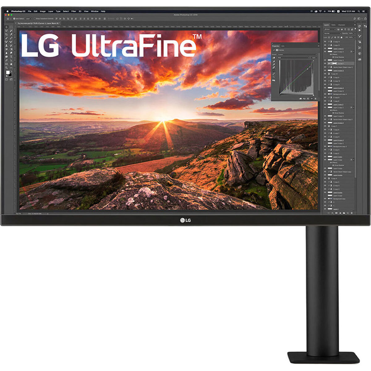 

LG 32BN88U-B UltraFine 31.5" 16:9 4K Ultra HD IPS HDR10 Monitor, Ergonomic Stand