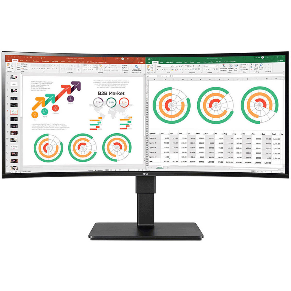 

LG 34BN77C-B 34" 21:9 QHD UltraWide HDR10 IPS Curved Monitor