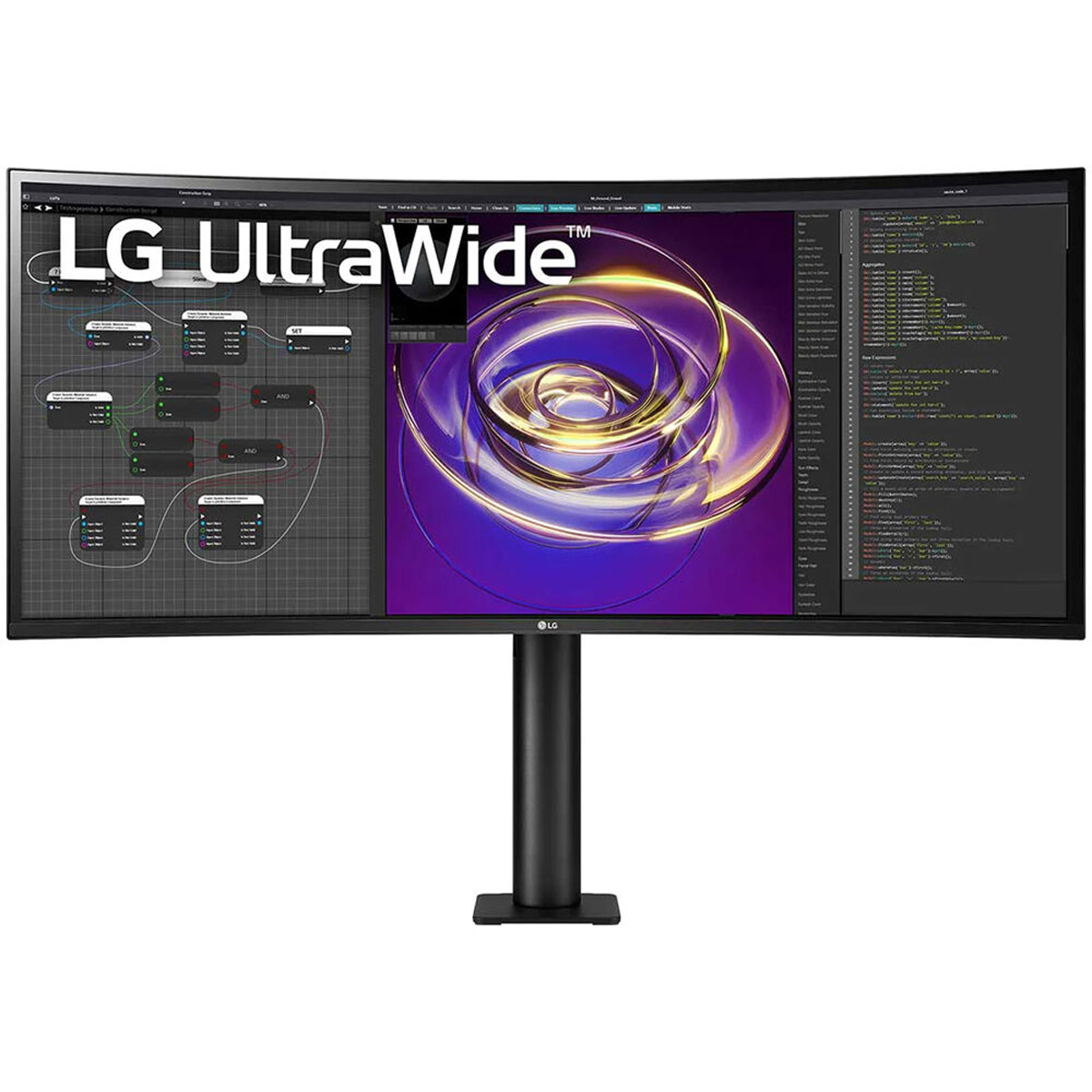 34" 21:9 UltraWide QHD Curved IPS Monitor w/Built-In-Speakers,Black - LG 34BP88C-B