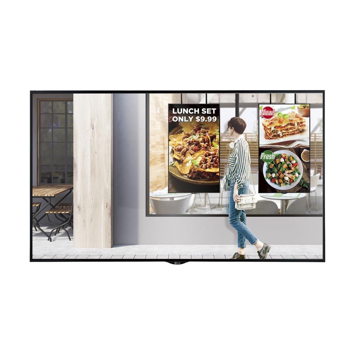 LG XS2E 49" 16:9 Full HD Outdoor Digital Signage Display, 1920x1080, Black -  49XS2E-B