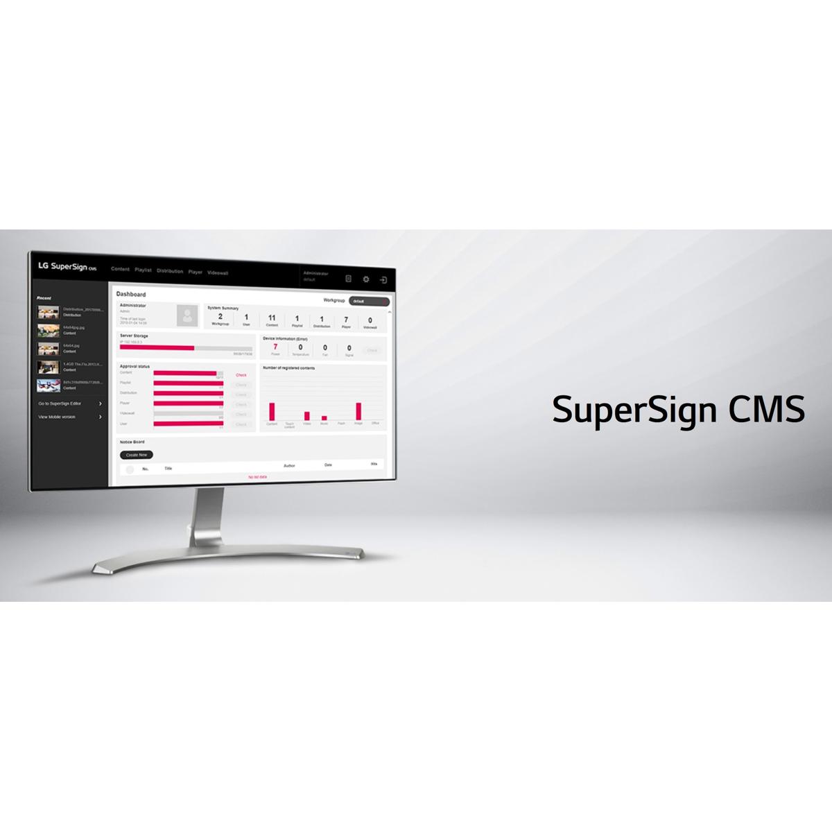

LG SuperSign CMS 1-Year Solution Renewal, Single User, Download