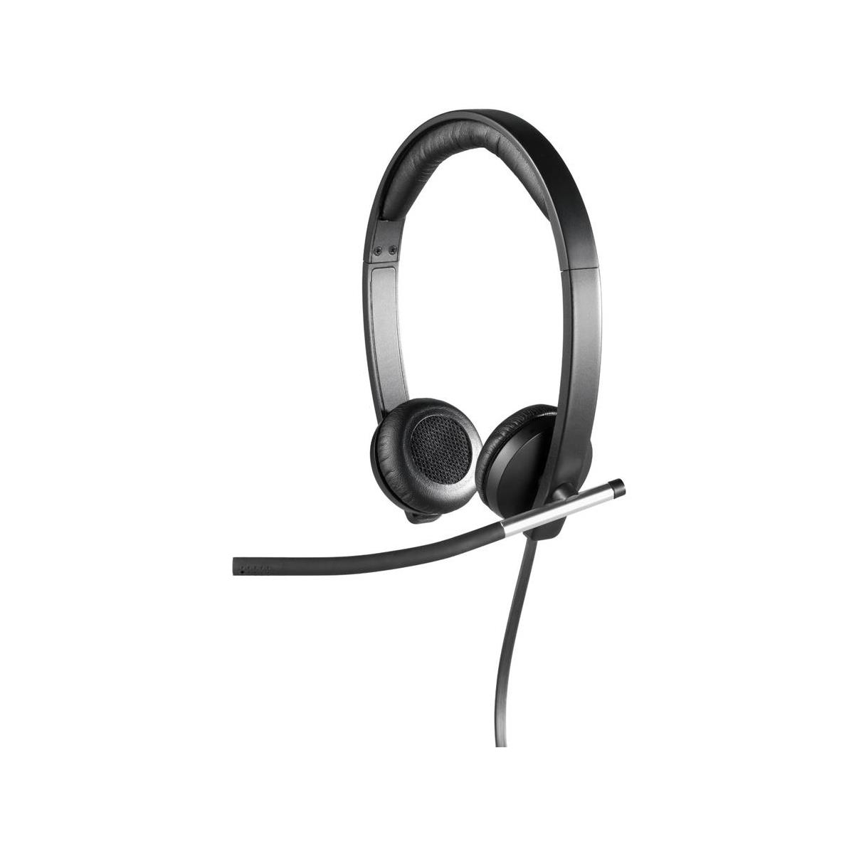 Image of Logitech H650e USB Stereo Headset with Noise-Cancelling Microphone