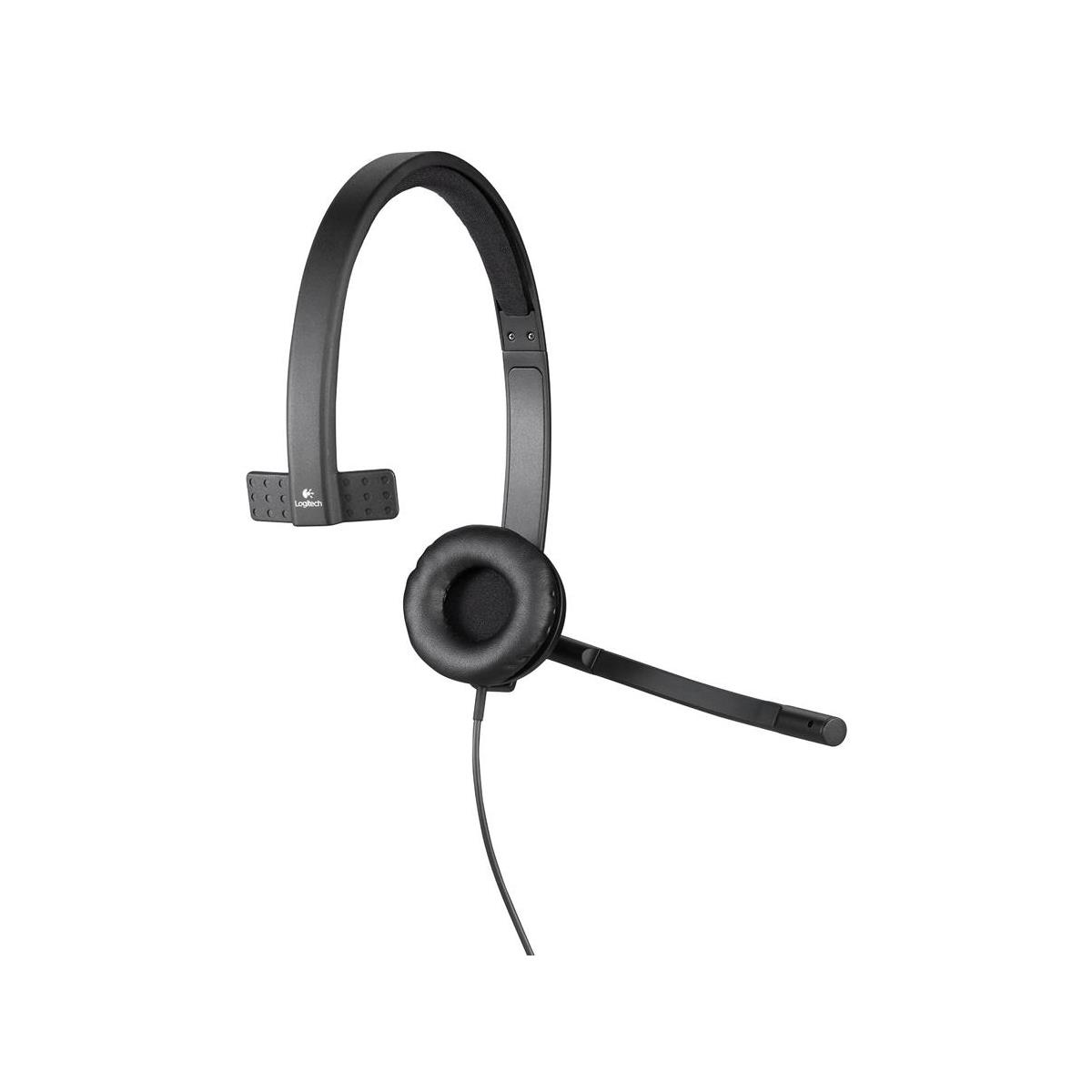 Image of Logitech H570e USB Mono Headset with Noise-Cancelling Microphone