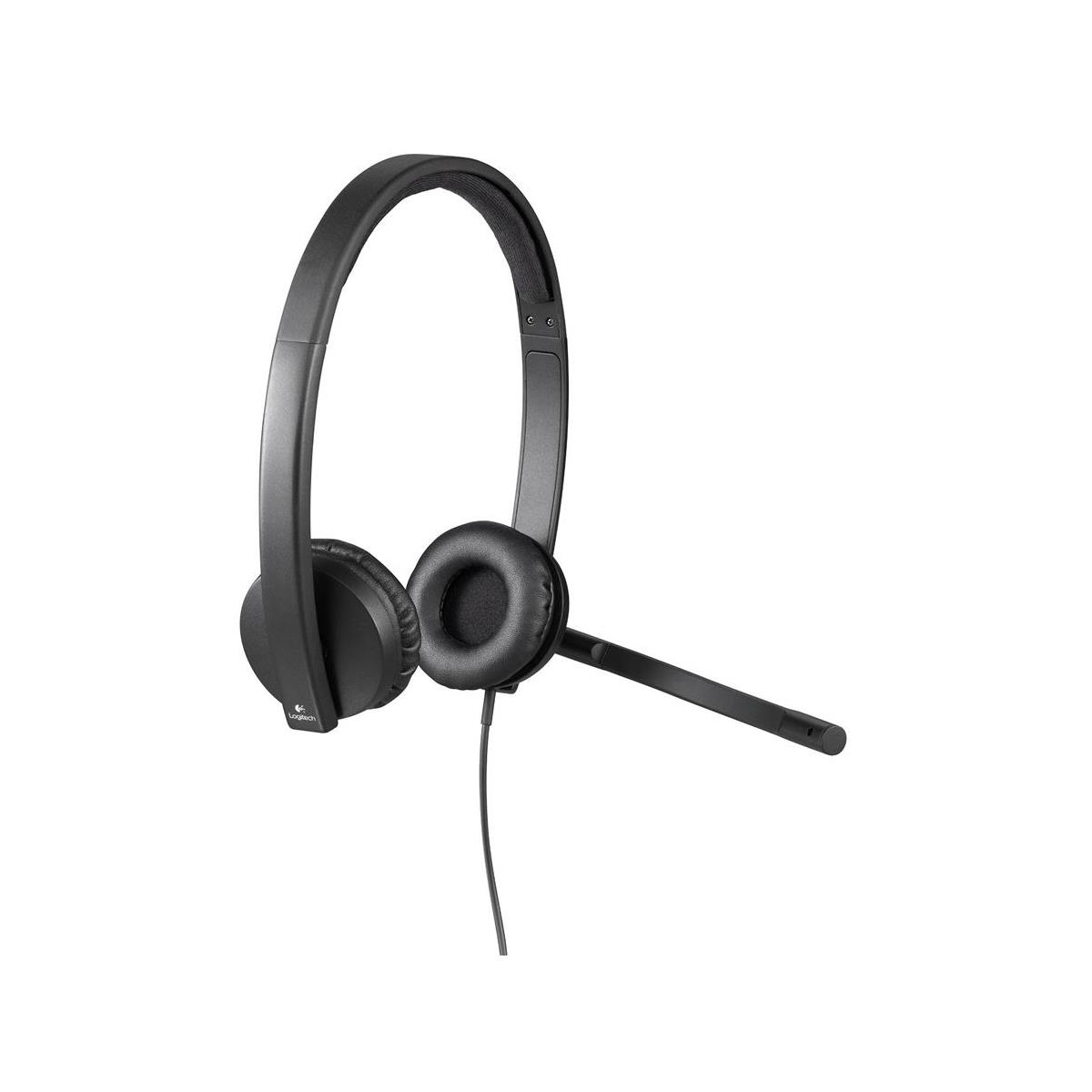 Image of Logitech H570e USB Stereo Headset with Noise-Cancelling Microphone