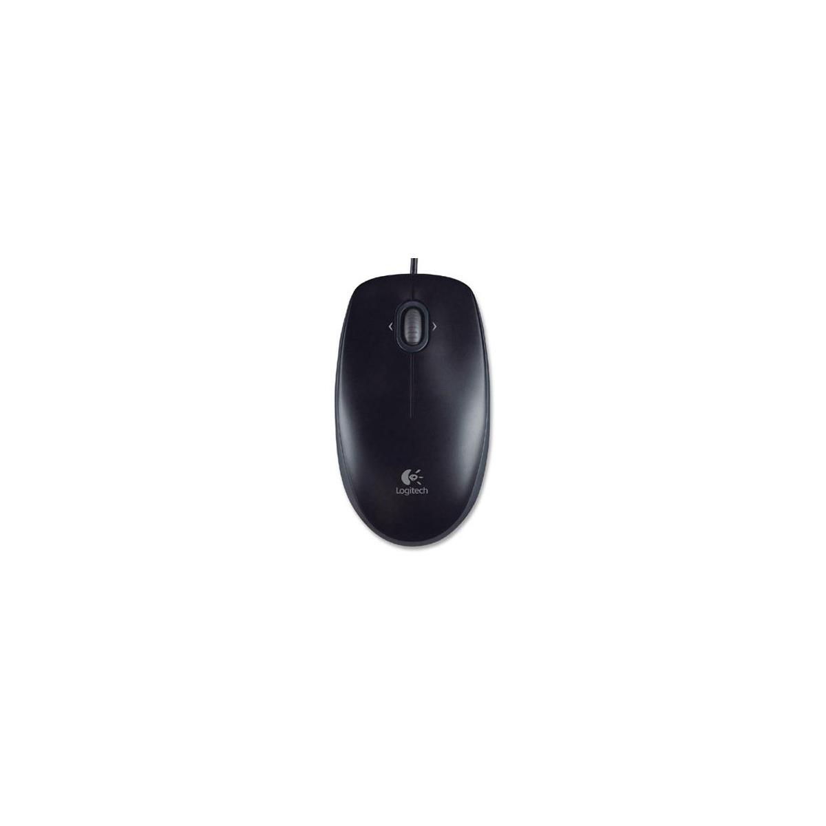 

Logitech M100 USB Optical Wired Mouse, Black