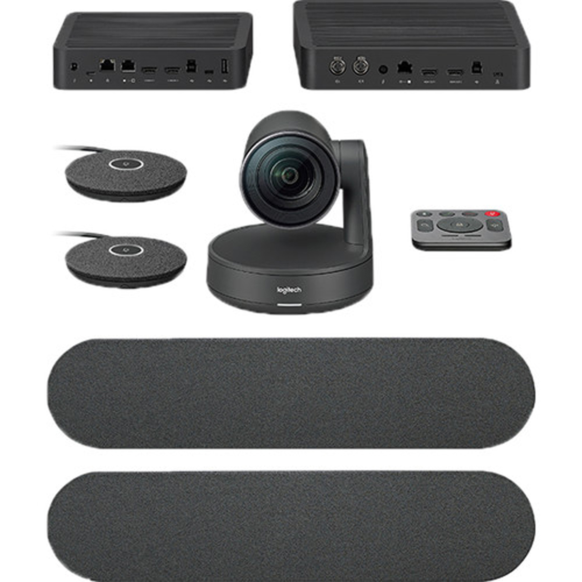 

Logitech Rally Plus UHD 4K Conference Camera System, Dual-Speakers, Mic Pods Set