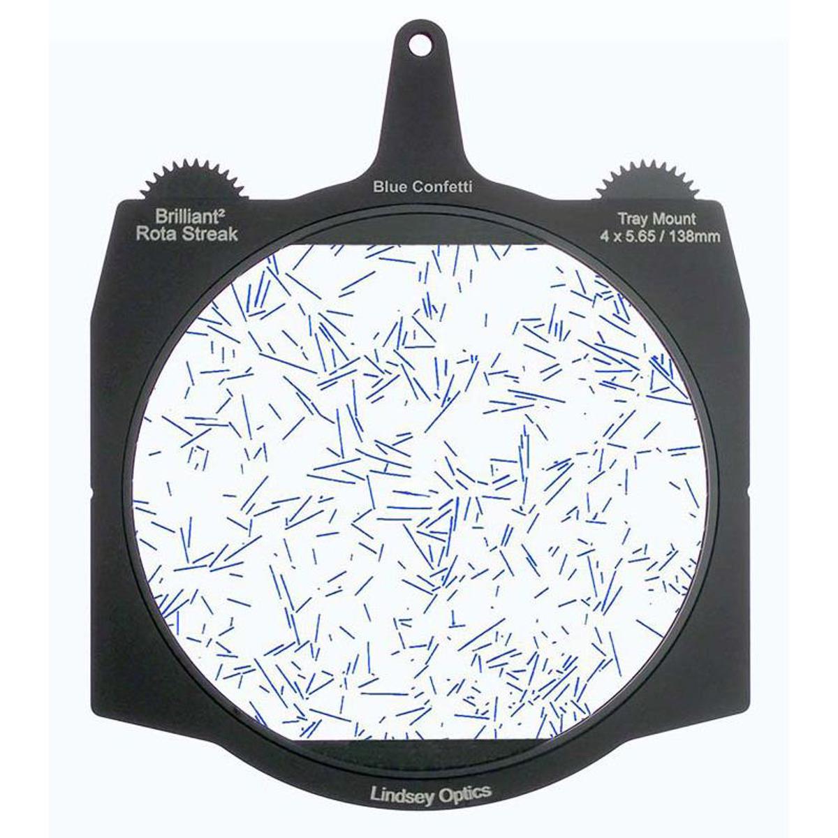 

Lindsey Optics 4x5.65" Brilliant2 Rota-Streak Filter, Confetti, Blue