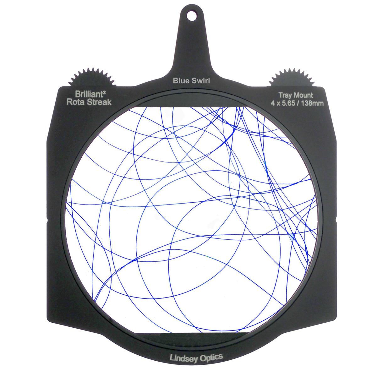 

Lindsey Optics 4x5.65" Brilliant2 Rota-Streak Filter, Swirl, Blue