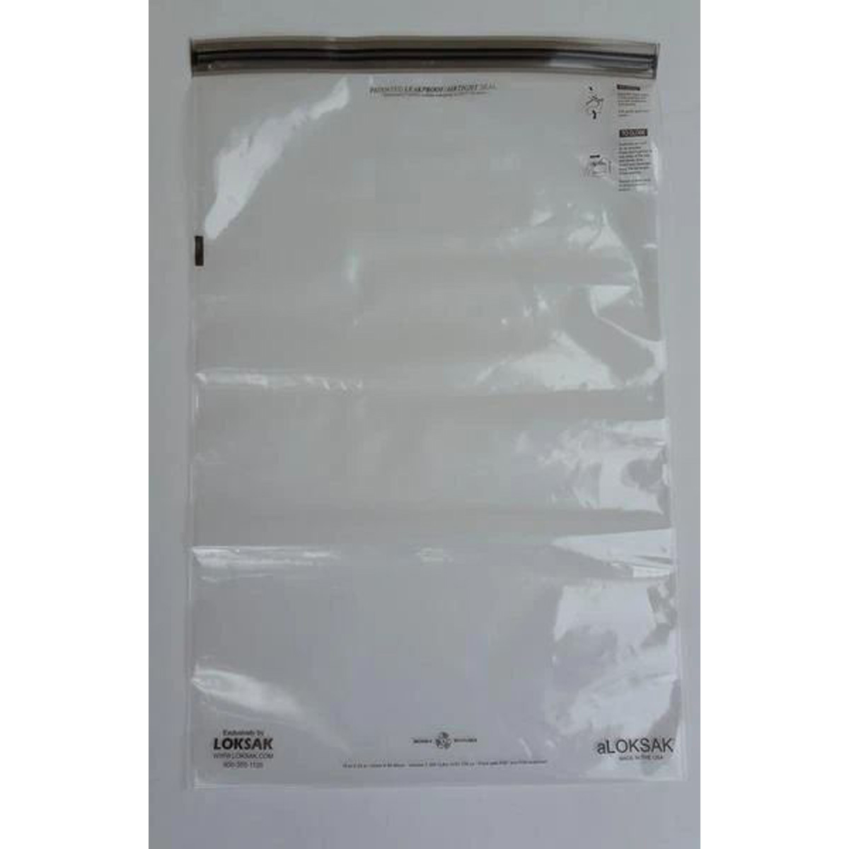 

LokSak OPSAK 12x20" Resealable Storage Bag, Clear