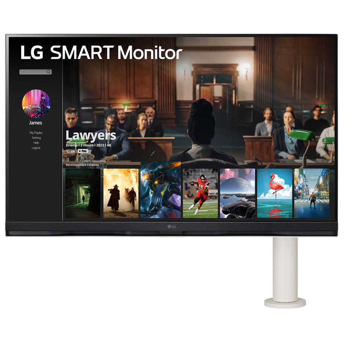 

LG 32SQ780S-W 32'' 4K UHD VA Smart Monitor with webOS and Ergo Stand
