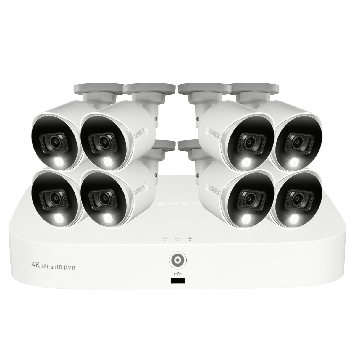 

Lorex 4K UHD 8-Ch 2TB DVR Security System with 8x 8MP Active Deterrence Cameras