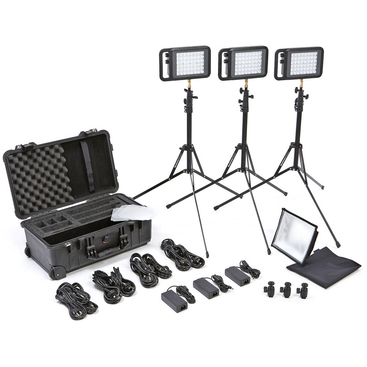 Image of Litepanels Lykos+ Bi-Color Flight Kit