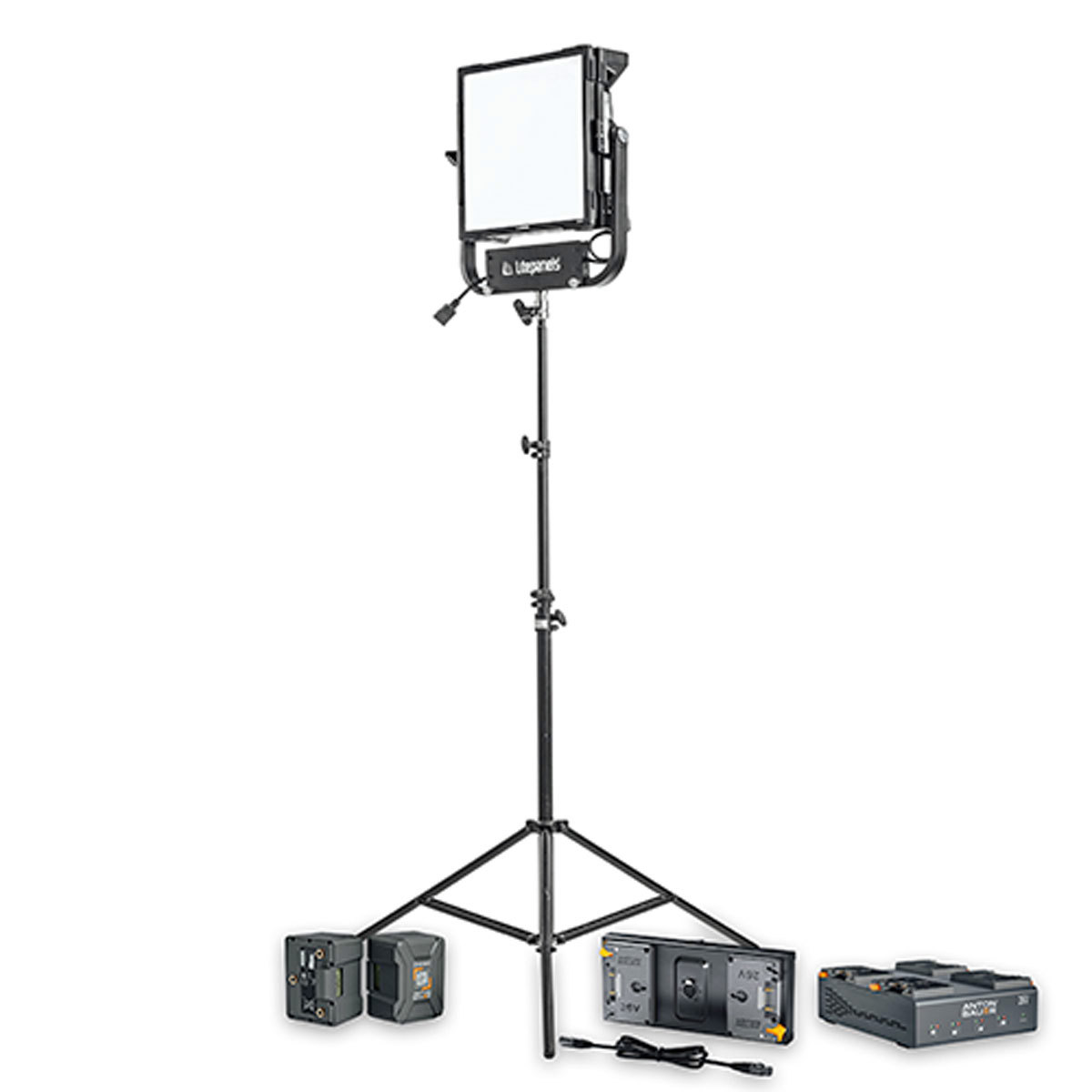 

Litepanels Gemini 1x1 RGBWW LED Gold-Mount Plus Kit w/Soft Panel, P4 Charger