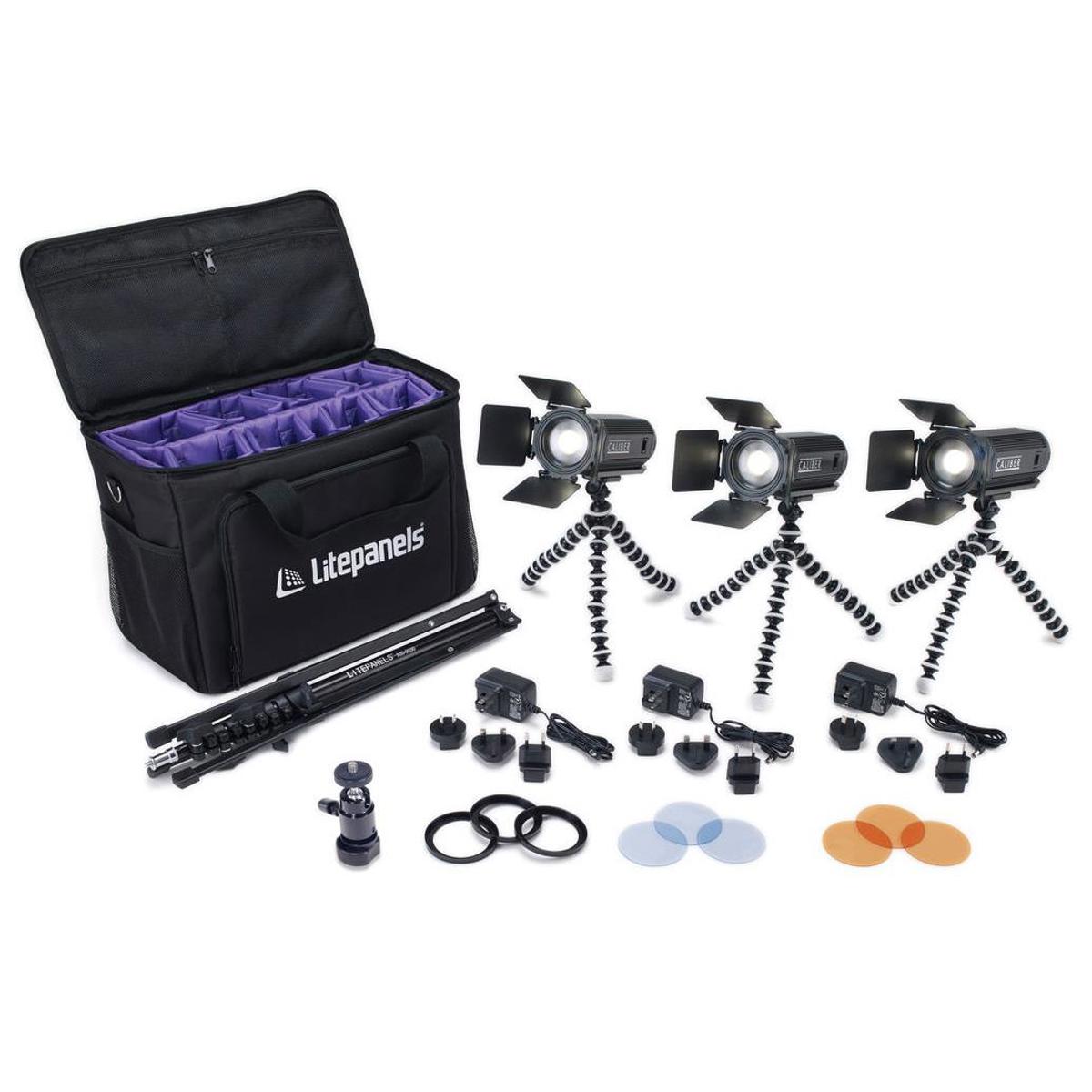 

Litepanels Caliber 3-Light LED Fresnel Kit