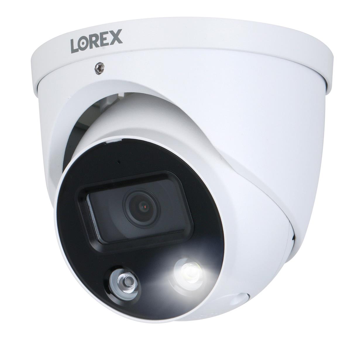 

Lorex E893DD-E 8MP 4K Ultra HD Smart Deterrence IP Outdoor Dome Security Camera