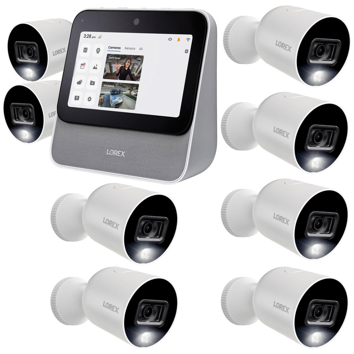 

Lorex Smart Home Security Center, Bundle w/6x 1080p Indoor/Outdoor Wi-Fi Cameras